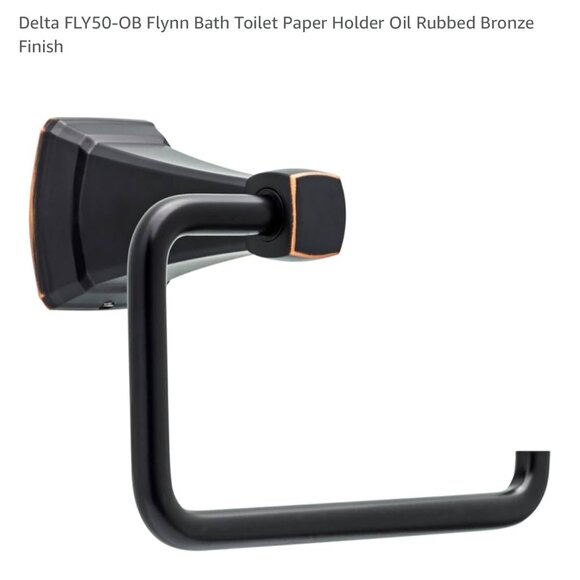 NEW Delta Flynn Toilet Paper Holder in Oil Rubbed Bronze (2) - Picture 1 of 3